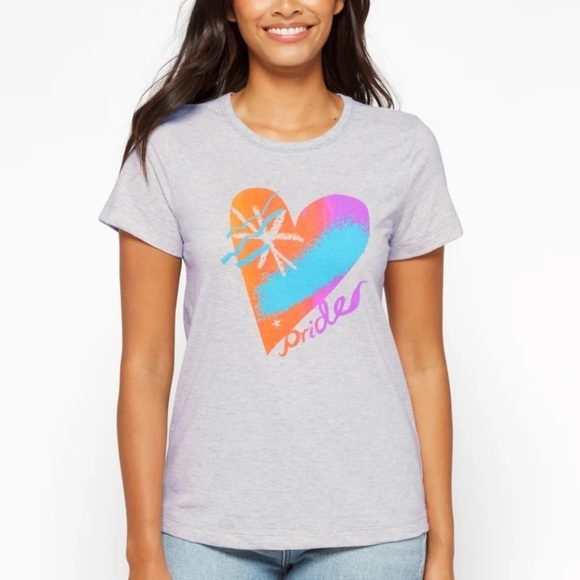 NWT StitchFix Mohnton Made Pride Modern Basic Tee T-Shirt Grey - Picture 1 of 10